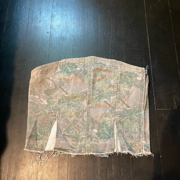 PacSun Tops - PacSun Green Camouflage Tube Top
